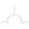 Ekena Millwork Ericson Architectural Grade PVC Gable Bracket, 60"W x 37 1/2"H x 2"D x 4"F, 15/12 Pitch GBP060X38X0204ERI00 - alternate 5